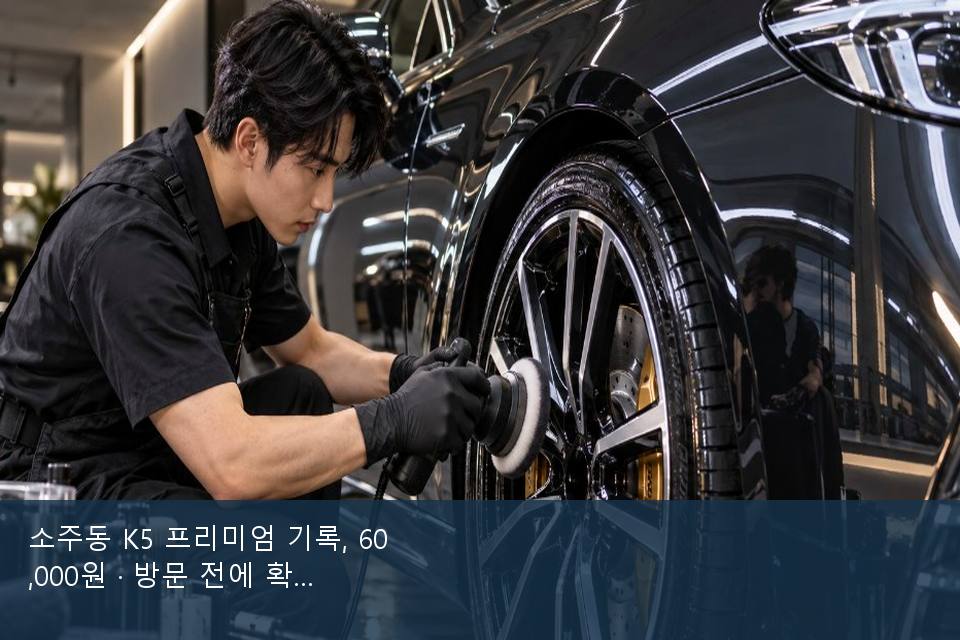 소주동 K5 프리미엄 기록, 60,000원 · 방문 전에 확인한 것